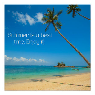 Zazzle zomer geniet van het canvas afdrukken