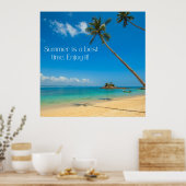 Zazzle zomer geniet van het canvas afdrukken poster (Keuken)