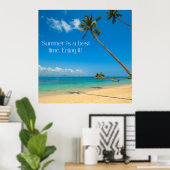 Zazzle zomer geniet van het canvas afdrukken poster (Thuiskantoor)