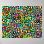 Zazzling Rain Forest Pattern Poster (Voorkant)