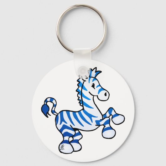 Zazzling Zebra Sleutelhanger (Voorkant)
