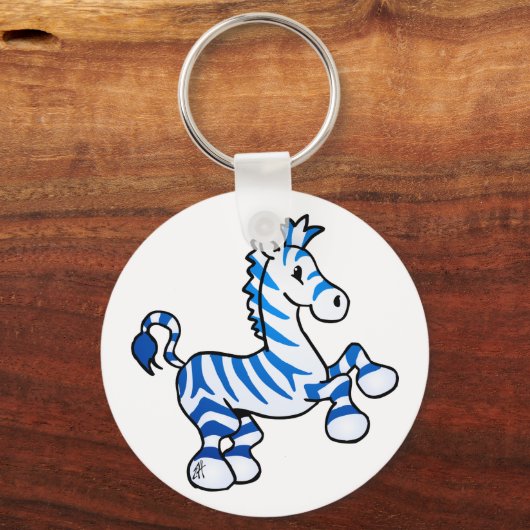 Zazzling Zebra Sleutelhanger (Voorkant)
