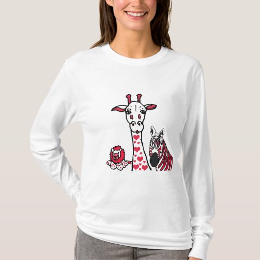 ZB- Valentijnsdag Dierlijk shirt (Voorkant)
