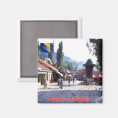 zBA005 SARAJEVO BAŠCARŠIJA Bosnië en Herzegovina Magneet (Voorkant / Achterkant)