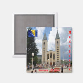 zBA006 SANCTUARY MEDJUGORJE Bosnia and Herzegovina Magneet (Voorkant / Achterkant)