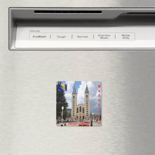 zBA006 SANCTUARY MEDJUGORJE Bosnia and Herzegovina Magneet (Insitu (Vaatwasser))