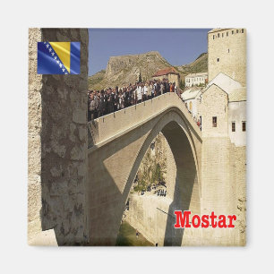zBA007 MOSTAR Bosnië en Herzegovina, Koelkast Magneet