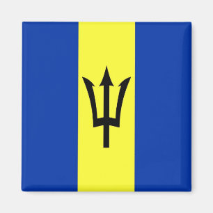 zBB001 BARBADOS Flag, Amerika, Fridge Magneet