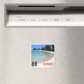 zBB007 BARBADOS The Beach, Zee Uitzicht, Fridge Ma Magneet (Insitu (Vaatwasser))