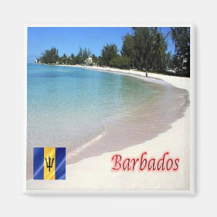 zBB007 BARBADOS The Beach, Zee Uitzicht, Fridge Ma Magneet