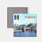 ZBB008 BRIDGETOWN, Panorama, Barbados, Fridge Magneet (Voorkant / Achterkant)