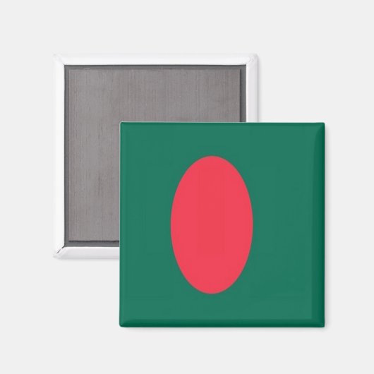 zBD001 Bangladesh FLAG, Fridge Magneet (Voorkant / Achterkant)