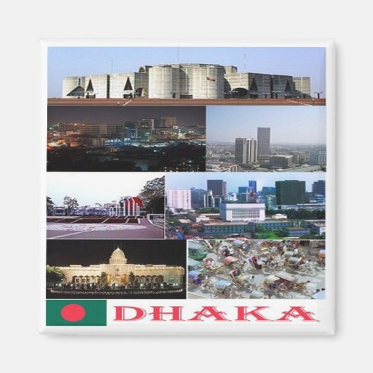 zBD004 DHAKA, Bangladesh, Azië, Fridge Magnet (Voorkant)