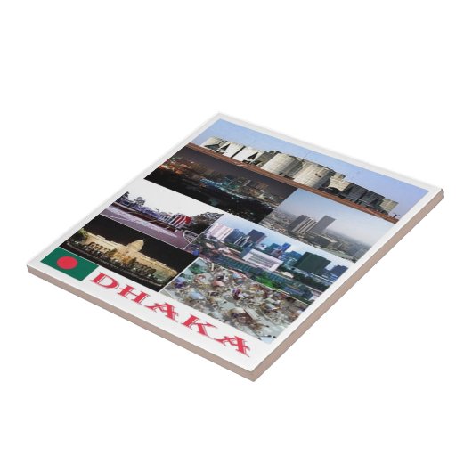 zBD004 DHAKA, Bangladesh, Azië, Tegeltje (Zijkant)