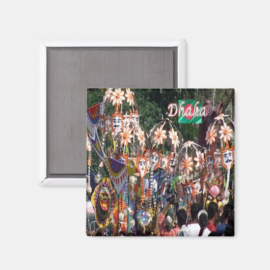 zBD005 feast day in DHAKA, Bangladesh, Fridge Magneet (Voorkant / Achterkant)