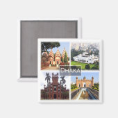 zBD008 DHAKA, Bangladesh, Azië, Fridge Magneet (Voorkant / Achterkant)