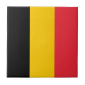 zBE001 BELGISCHE VLAG, België Tegeltje (Voorkant)