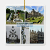 zBE005 BRUSSEL, Manneken Pis, België; Keramisch Ornament (Achterkant)