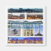 zBE006 BRUSSEL België - Fridge Magneet (Voorkant)