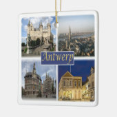 zBE008 ANTWERP België, Keramisch Ornament (Links)