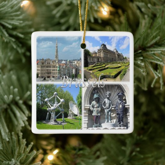 zBE009 BRUSSEL Brussel België, Keramisch Ornament (Boom)