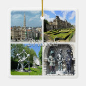 zBE009 BRUSSEL Brussel België, Keramisch Ornament (Achterkant)