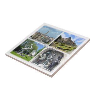 zBE009 BRUSSEL Brussel België, Tegeltje