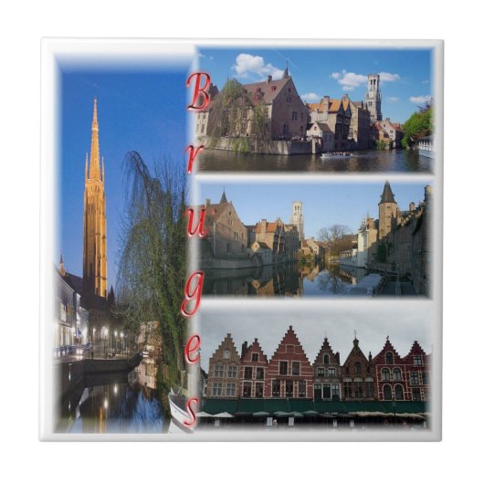 zBE010 BRUGGE België, Tegeltje (Voorkant)