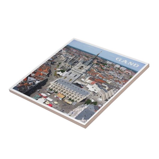 zBE011 GENT België Tegeltje (Zijkant)