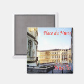 zBE017 BRUSSEL BRUXELLES Museumplein, Koelkast Magneet (Voorkant / Achterkant)