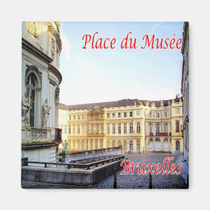 zBE017 BRUSSEL BRUXELLES Museumplein, Koelkast Magneet