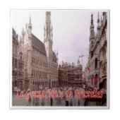 zBE025 BRUSSELS BRUXELLES Grote Markt, Tegeltje (Voorkant)