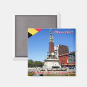 zBE027 BRUSSEL BRUSSEL BRUSSEL Fontaine Anspach Magneet (Voorkant / Achterkant)