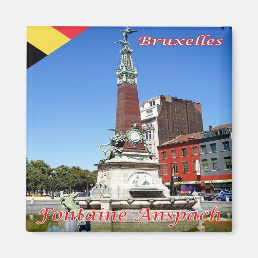 zBE027 BRUSSEL BRUSSEL BRUSSEL Fontaine Anspach Magneet (Voorkant)