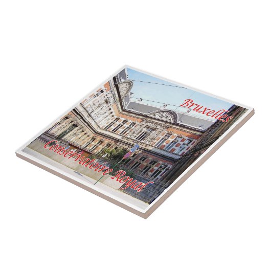 zBE028 BRUSSEL BRUXELLES Koninklijk Conservatorium Tegeltje (Zijkant)