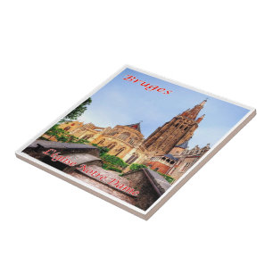 zBE038 BRUGGE De Notre Dame, België, Tegeltje