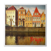 zBE043 BRUGGE Huizen België, Tegeltje (Voorkant)