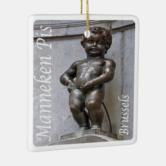 zBE046 MANNEKEN PIS Brussel, Keramisch Ornament (Rechts)