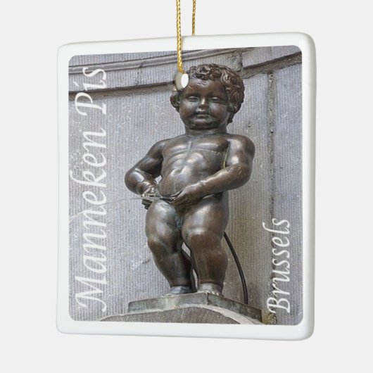 zBE046 MANNEKEN PIS Brussel, Keramisch Ornament (Links)