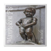 zBE046 MANNEKEN PIS Brussel, Tegeltje (Voorkant)
