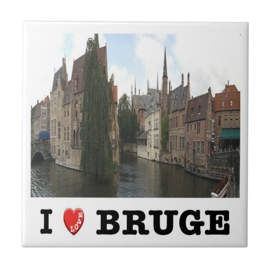 zBE051 BRUGGE, I Love, Tegeltje (Voorkant)