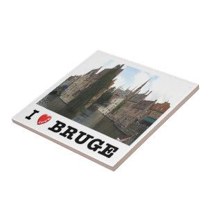 zBE051 BRUGGE, I Love, Tegeltje