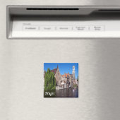 zBE052 BRUGES-kanaal, België, Fridge Magneet (Insitu (Vaatwasser))