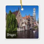 zBE052 BRUGES-kanaal, België; Keramisch Ornament (Voorkant)