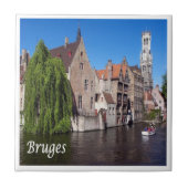 zBE052 BRUGES-kanaal, België; Tegeltje (Voorkant)