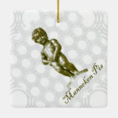 zBE054 MANNEKEN PIS Brussel, Keramisch Ornament (Achterkant)