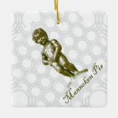 zBE054 MANNEKEN PIS Brussel, Keramisch Ornament (Voorkant)