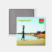 zBF008 OUAGADOUGOU, Burkina Faso, Koelkast Magneet (Voorkant / Achterkant)