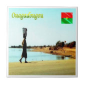 zBF008 OUAGADOUGOU, Burkina Faso Tegeltje (Voorkant)