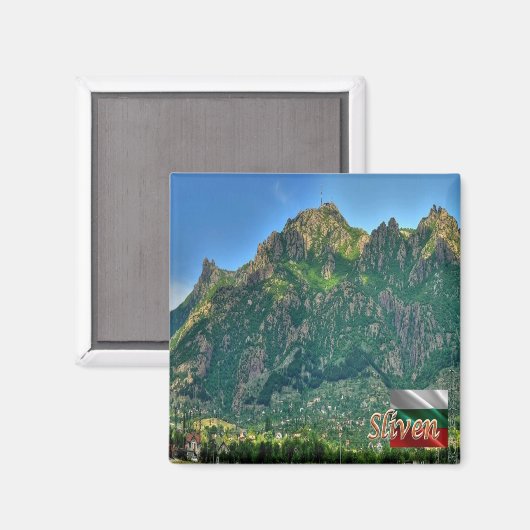 zBG010 SLIVEN Bulgarije, Koelkast Magneet (Voorkant / Achterkant)